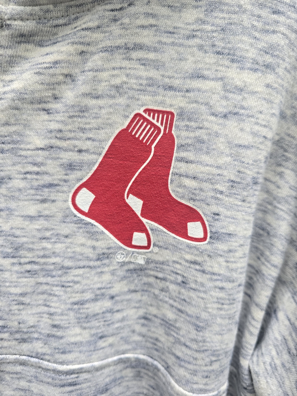 47 Brand Heather Gray Pullover with Black Logo - Picture 2 of 4